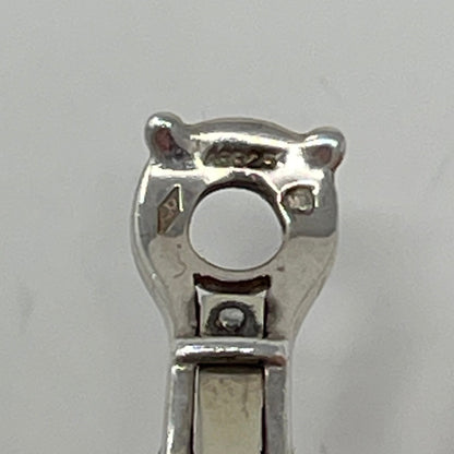 Estate Hermes Sterling Silver Clip On Earrings