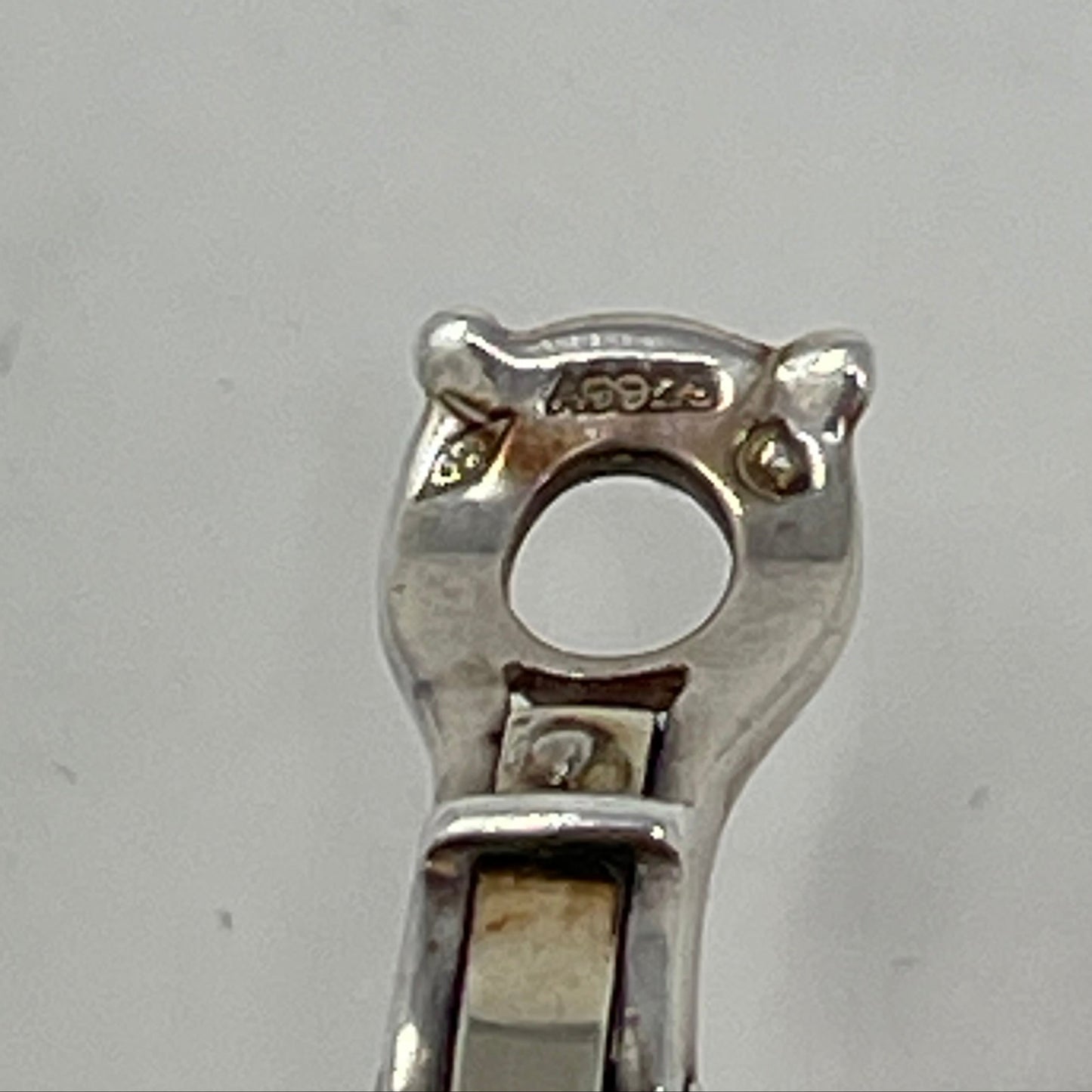 Estate Hermes Sterling Silver Clip On Earrings