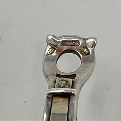 Estate Hermes Sterling Silver Clip On Earrings