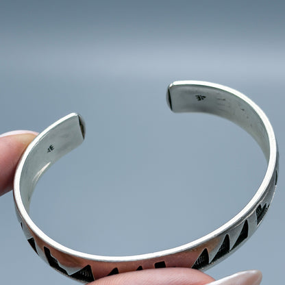 Estate South Western Hopi Native American Silver Cuff