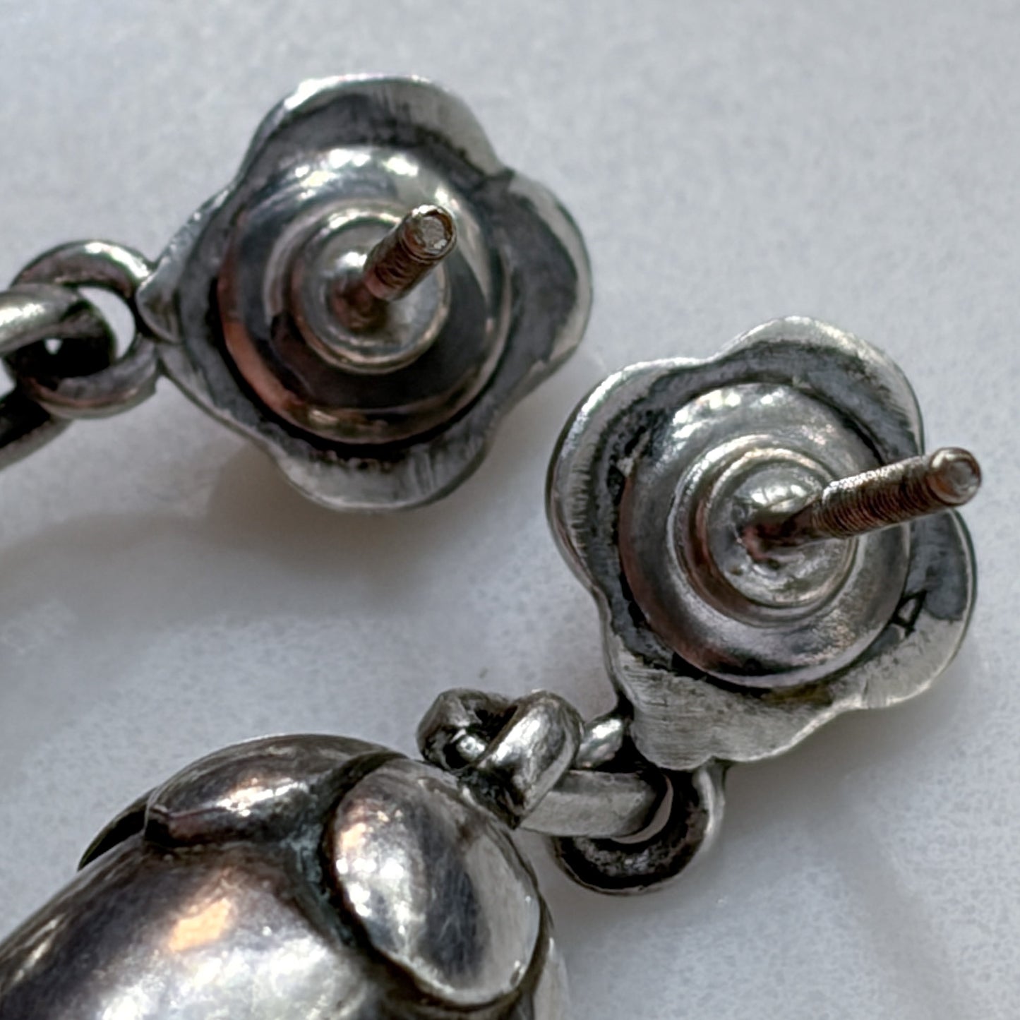Georg Jensen Sterling Silver "Acorn" Earrings No. 4