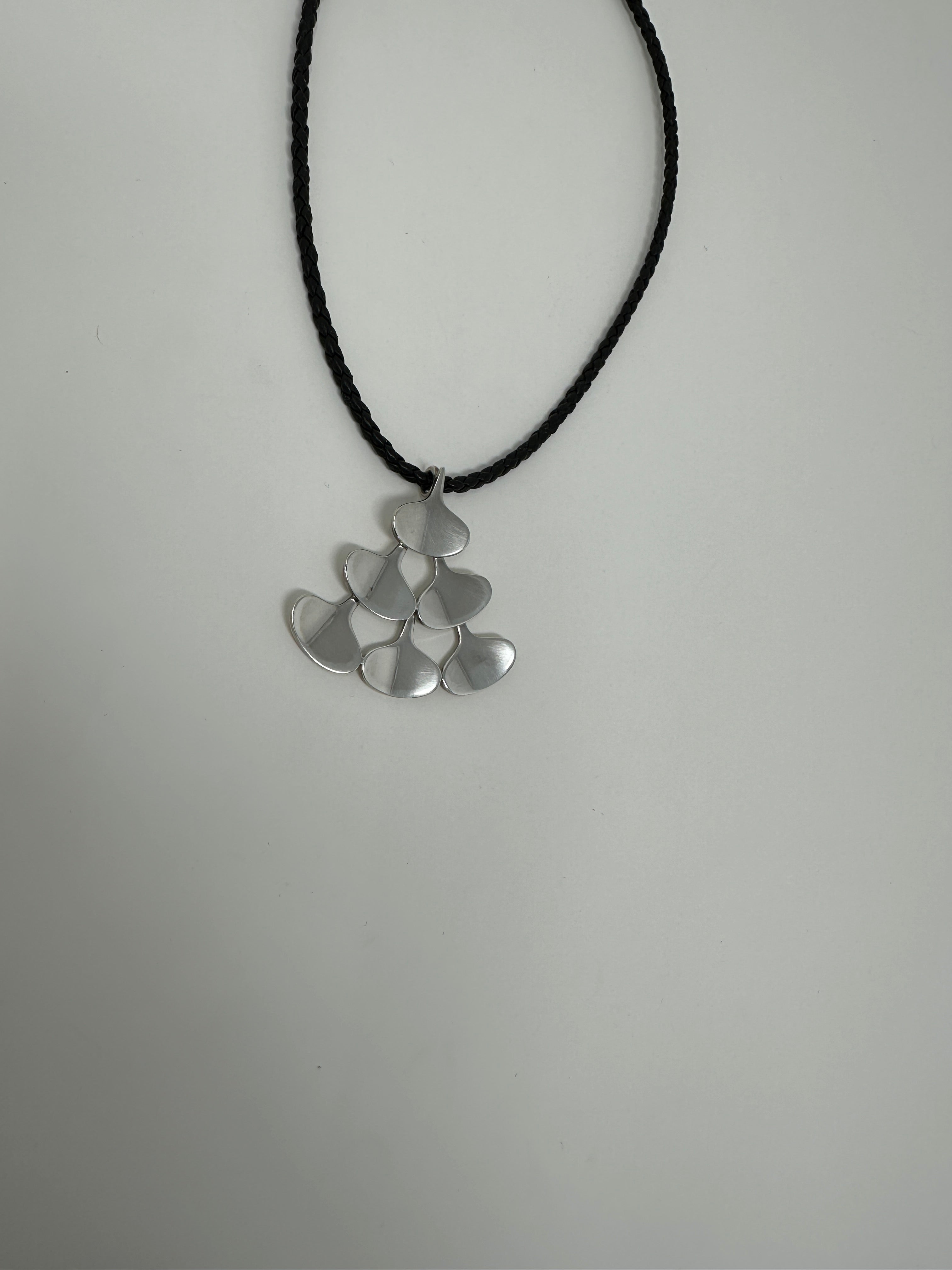 Estate Ib Bluitgen Sterling Silver Modernist Six Teardrop Tree