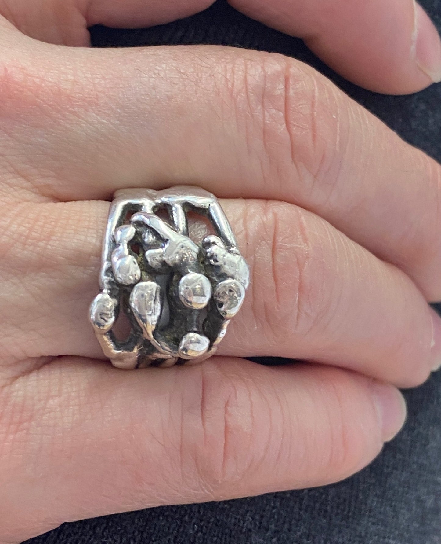 Sterling Silver Brutalist Ring