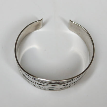 Estate Georg Jensen Sterling Silver Cuff Designed by Harald Nielsen in 1935, Design No. 55