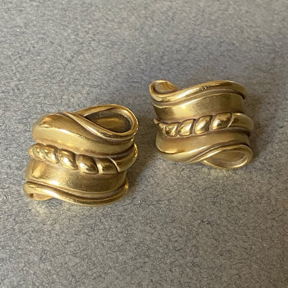 Barry Kieselstein-Cord 18K Gold Clip-On Earrings