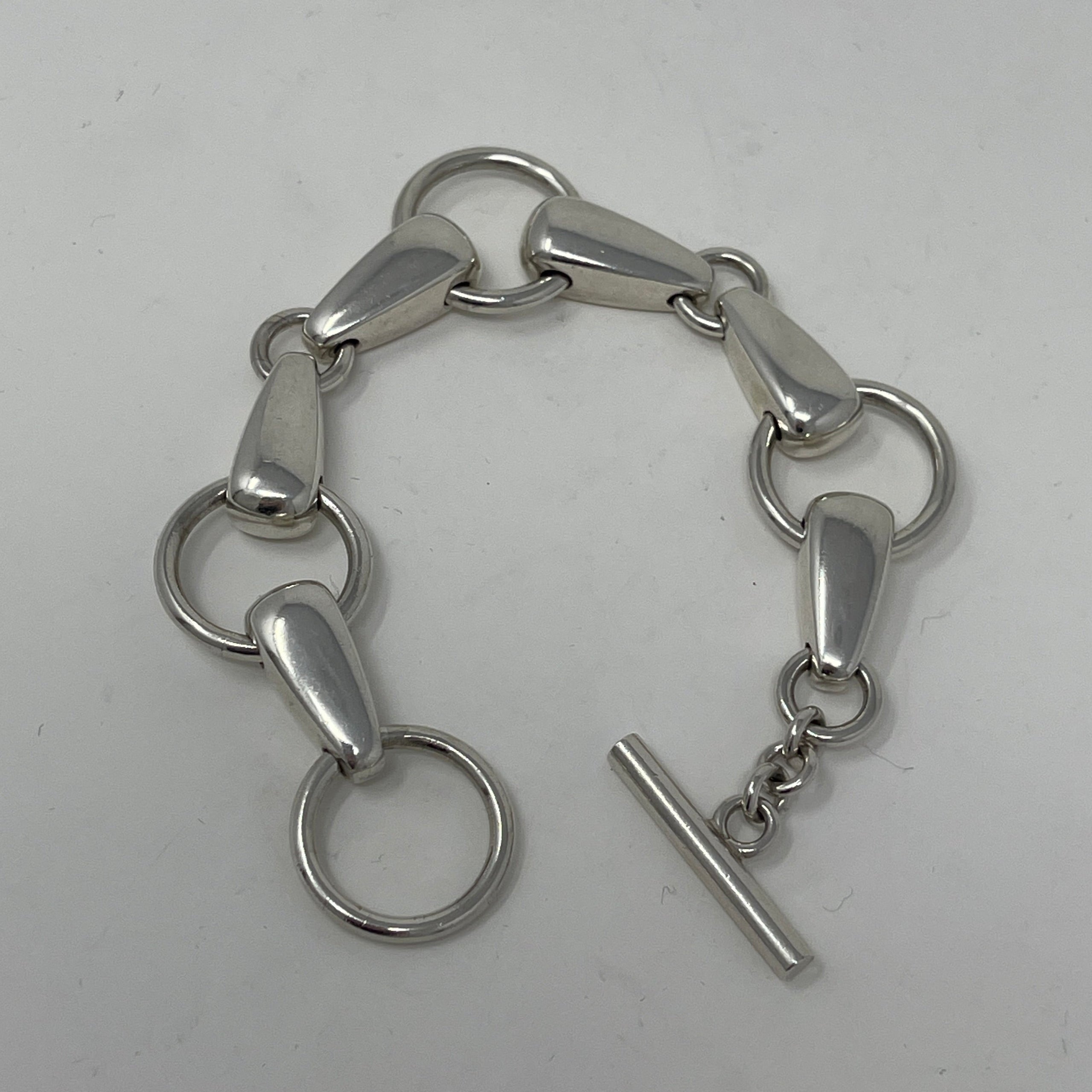 純銀 117g STERLING 960 Estate Georg Jensen Sterling Silver Bracelet by Flemming Eskildsen