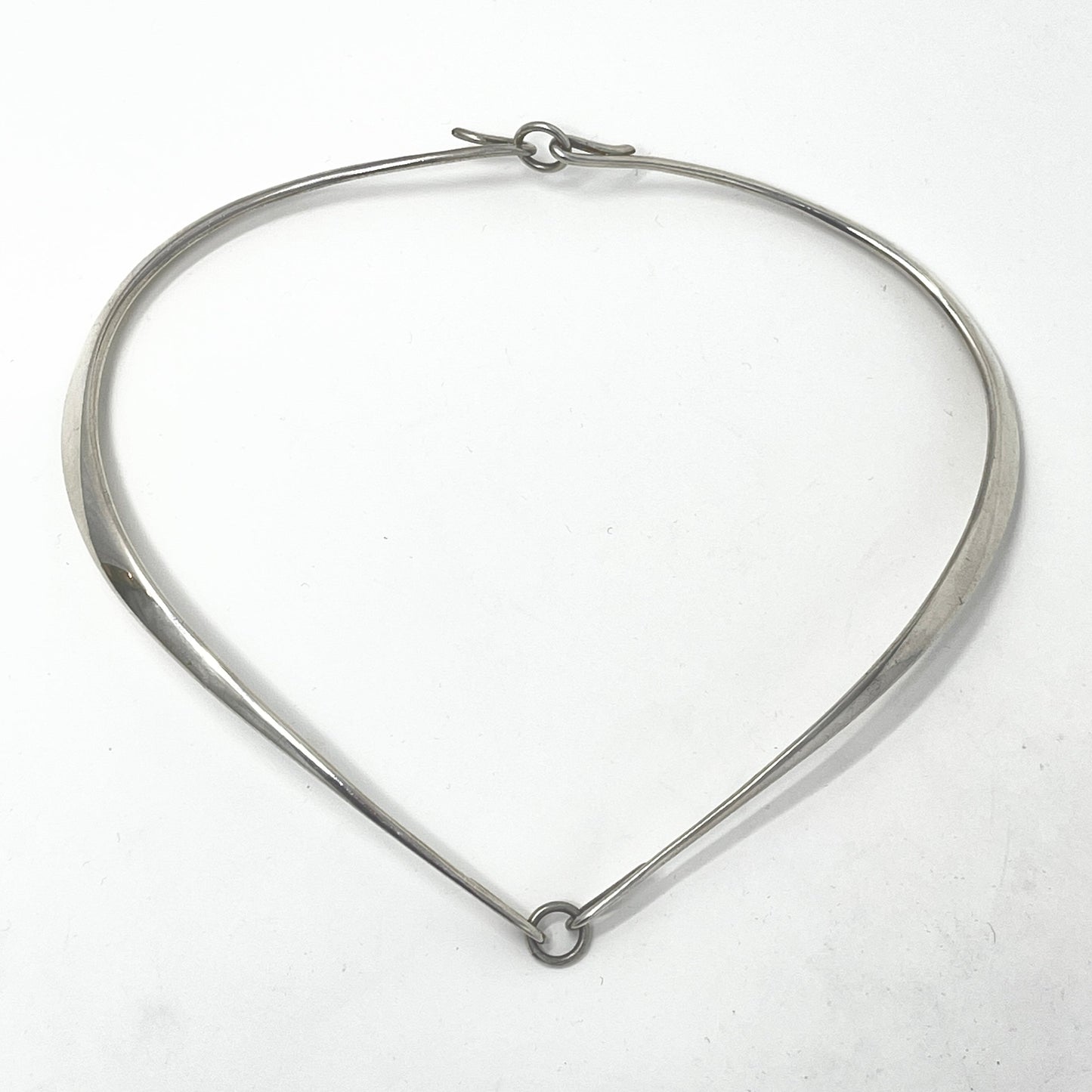 Estate Georg Jensen Sterling Silver Flex Neck Ring by Bent Gabrielsen No 198