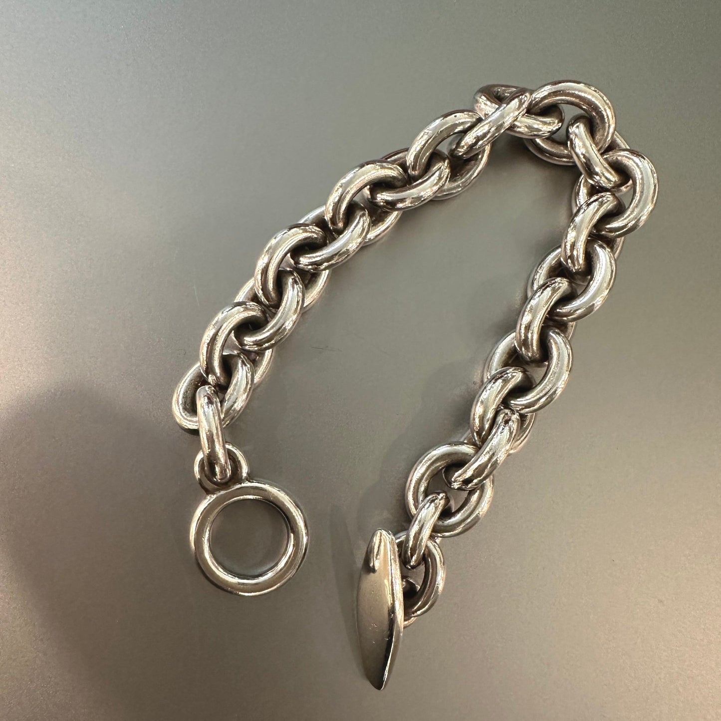 Georg Jensen Heavy Link Sterling Silver Bracelet No. 140A by Nanna Ditzel