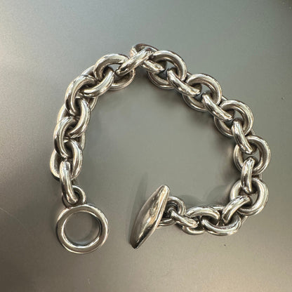 Georg Jensen Heavy Link Sterling Silver Bracelet No. 140A by Nanna Ditzel