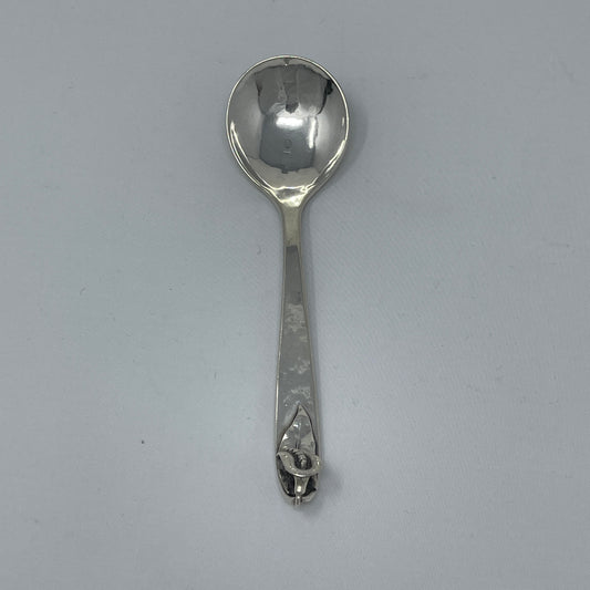 Estate Peer Smed Handwrought Sterling Silver Sugar Spoon "Jack-in-the-Pulpit" 6"