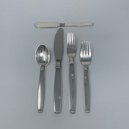 Estate Sterling Silver "Thread" by Hingelberg Service of 12