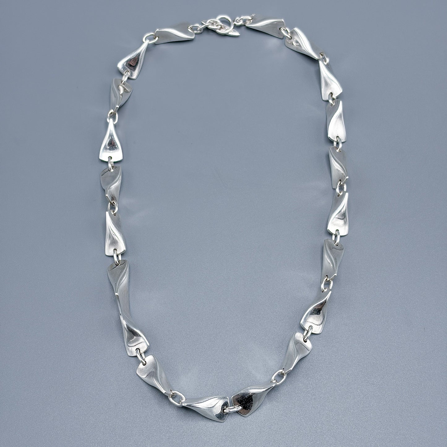 Estate Georg Jensen Sterling Silver Necklace Pair by Edvard Kindt-Larsen no 104 A