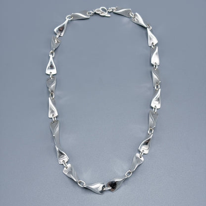 Estate Georg Jensen Sterling Silver Necklace Pair by Edvard Kindt-Larsen no 104 A