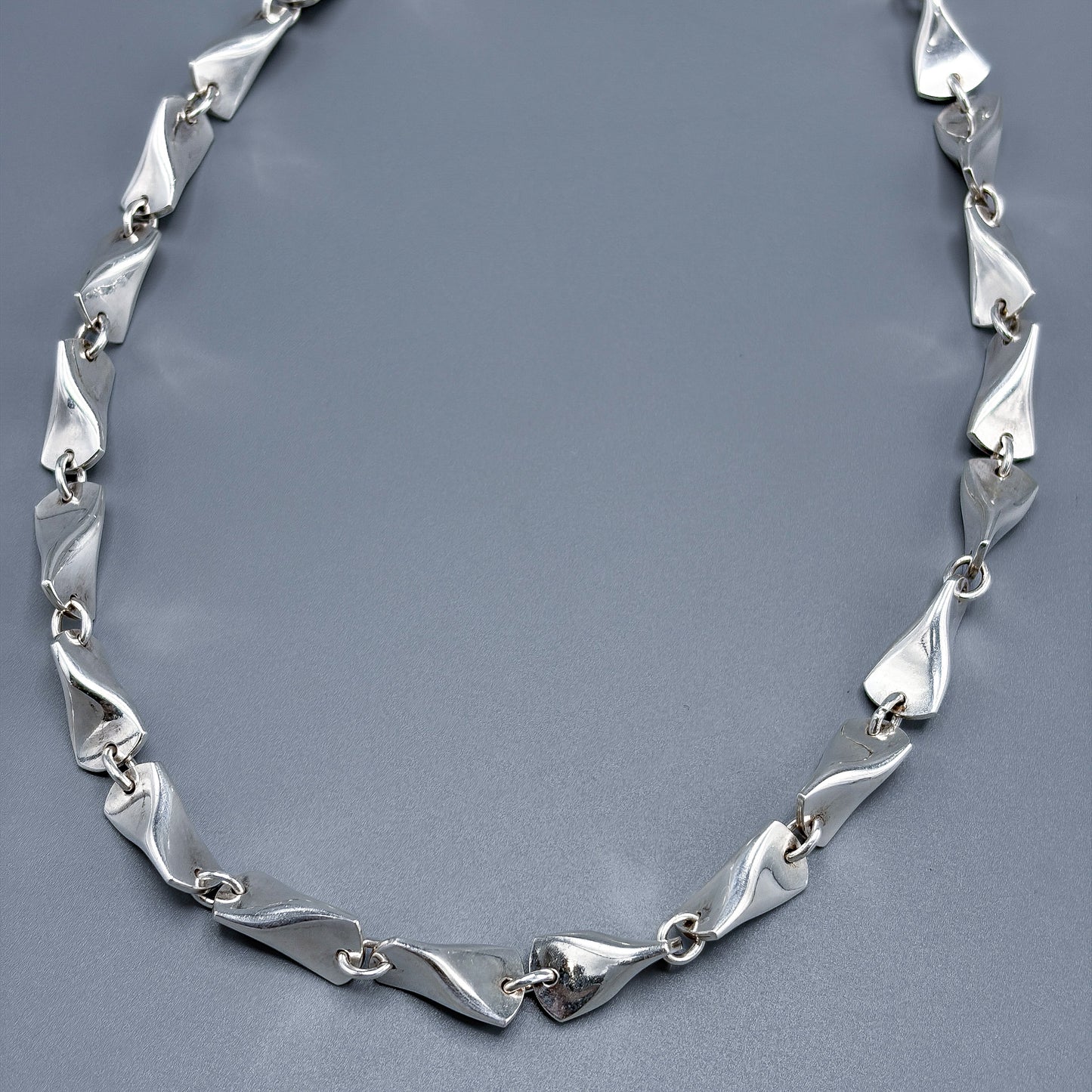 Estate Georg Jensen Sterling Silver Necklace Pair by Edvard Kindt-Larsen no 104 A