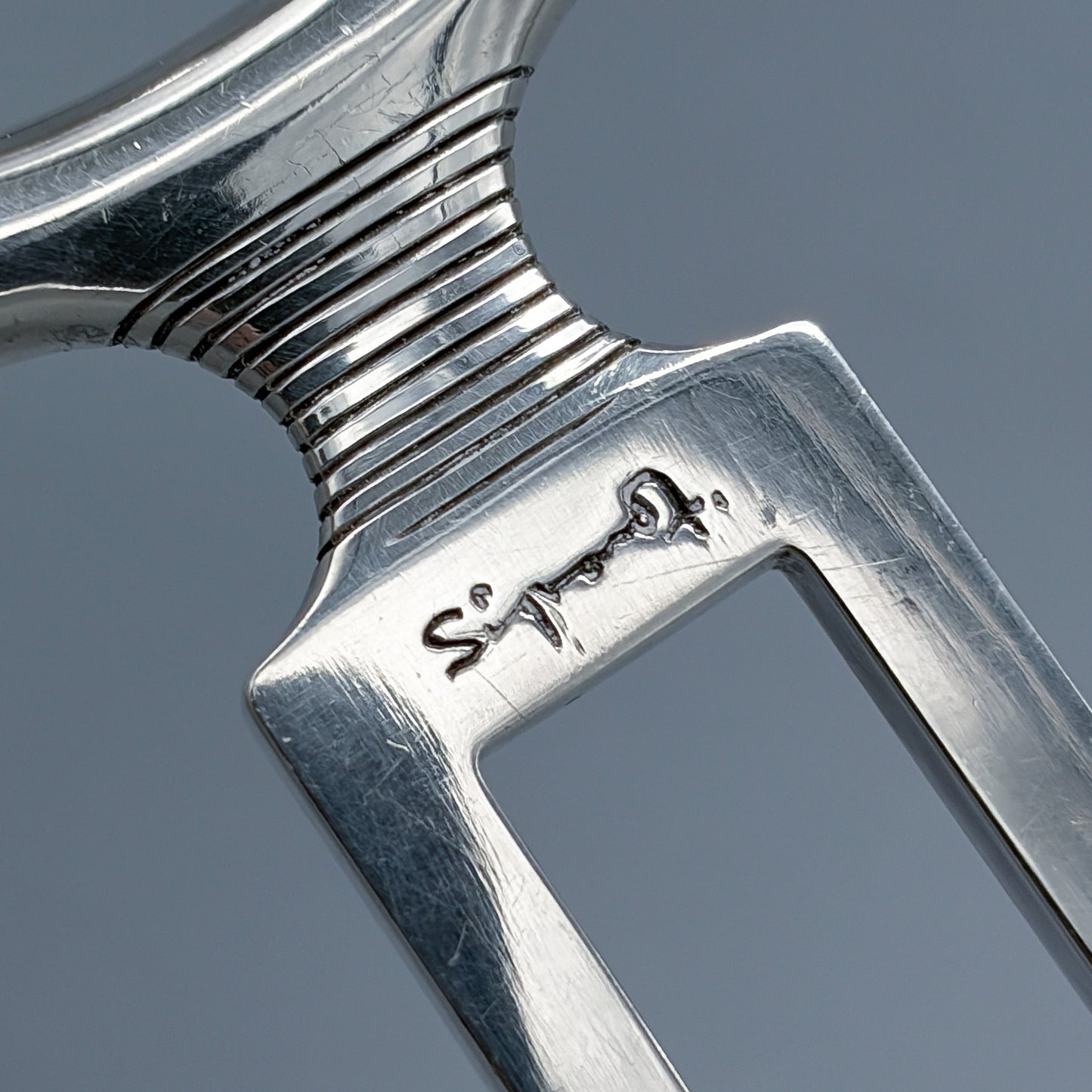 Estate Georg Jensen Sterling Silver Ornamental Carving Fork No.14