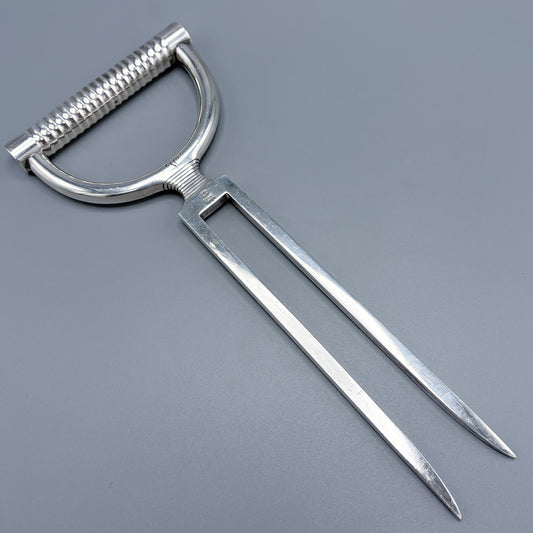 Estate Georg Jensen Sterling Silver Ornamental Carving Fork No.14
