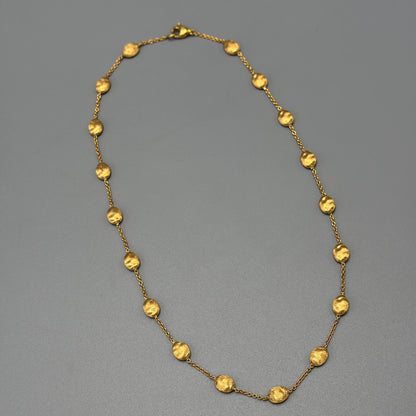 Estate Marco Bicego 18K Yellow Gold Medium Size Bean Chain Necklace