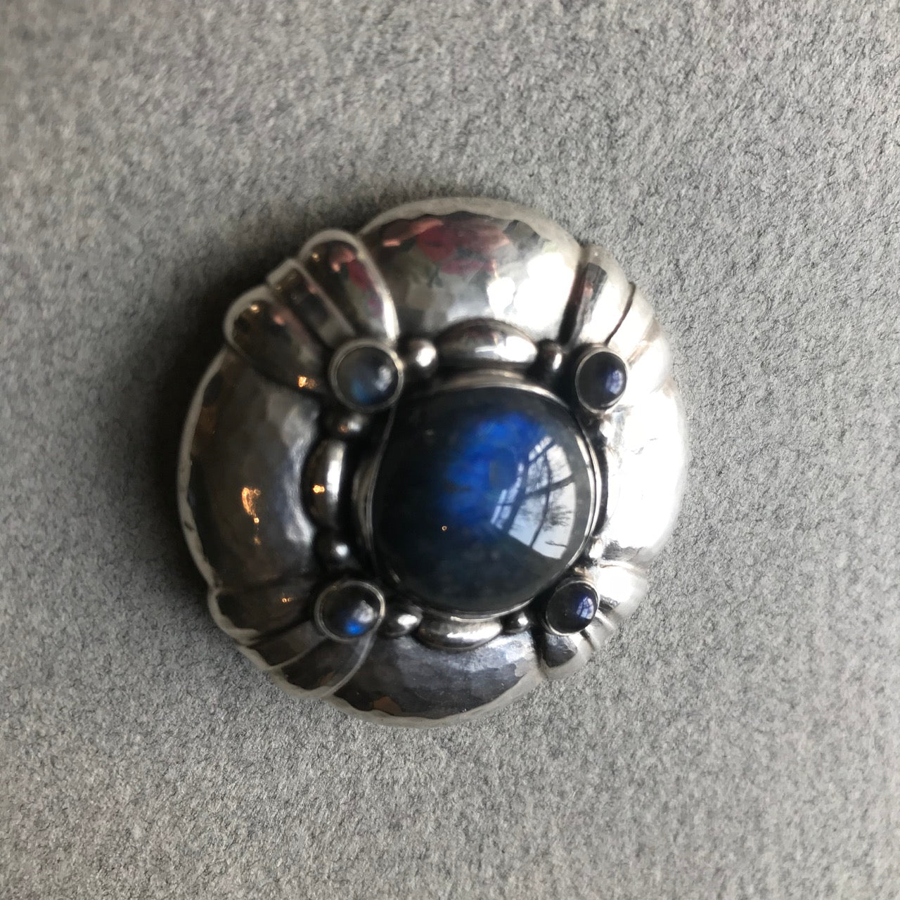 Georg Jensen Brooch No. 50 with Labradorite