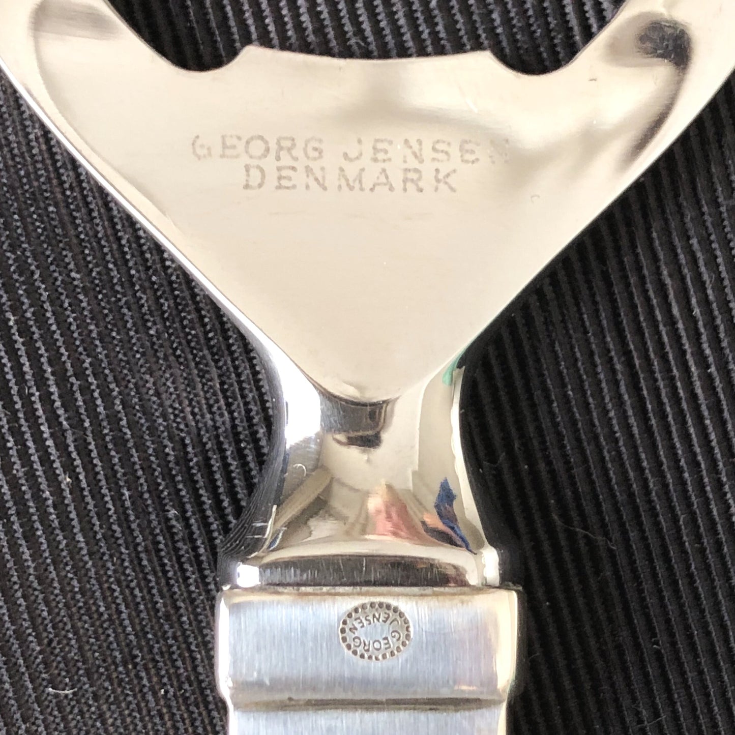 Georg Jensen Sterling Silver Pyramid Bar Suite, boxed, by Harald Nielsen