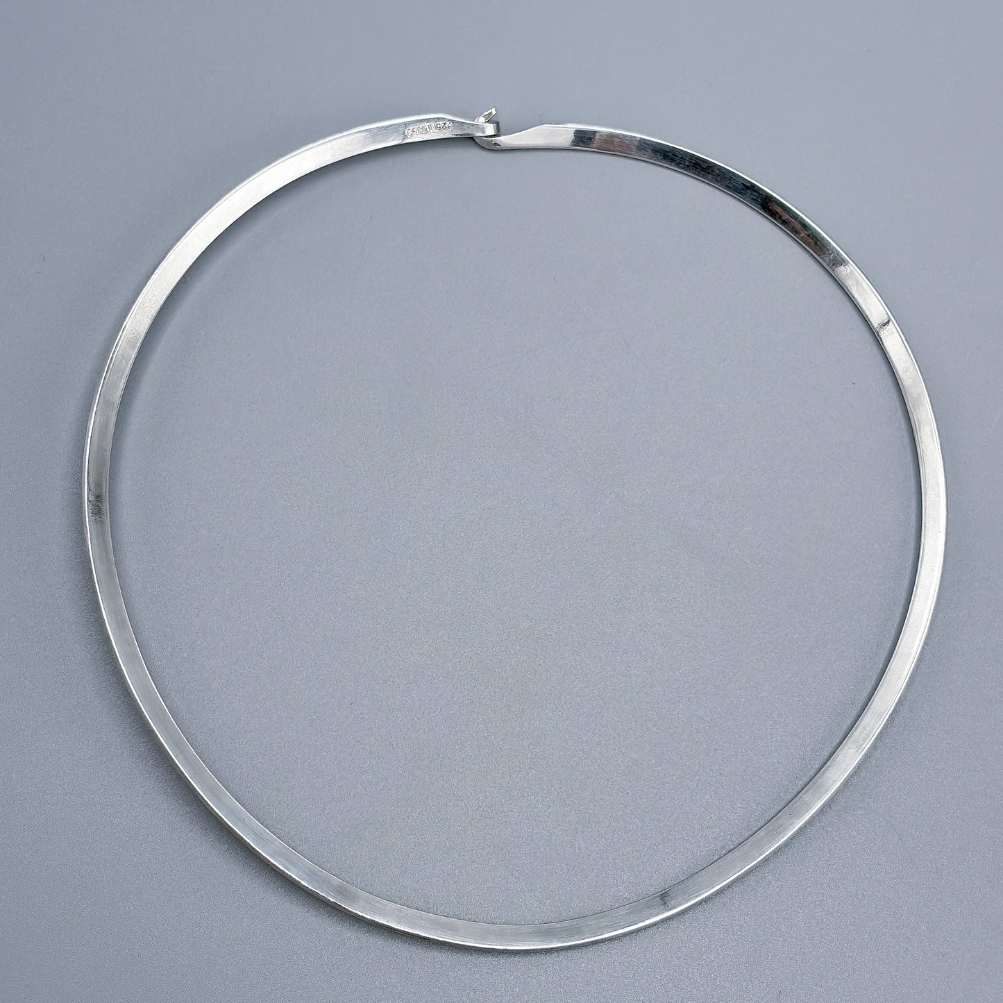 Estate Mexican Sterling Silver Neck Ring