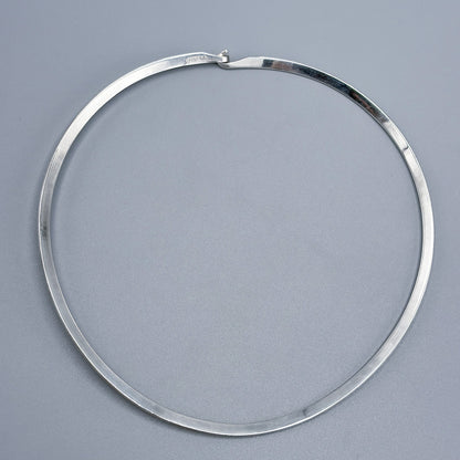 Estate Mexican Sterling Silver Neck Ring