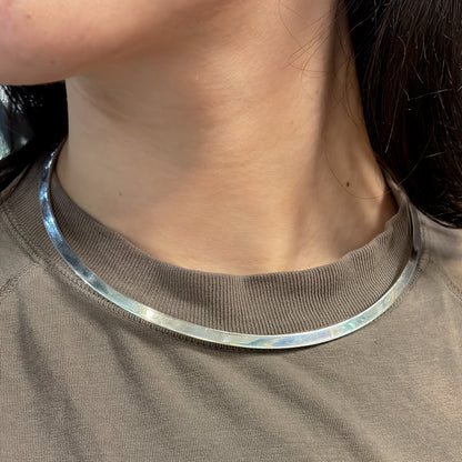 Estate Mexican Sterling Silver Neck Ring