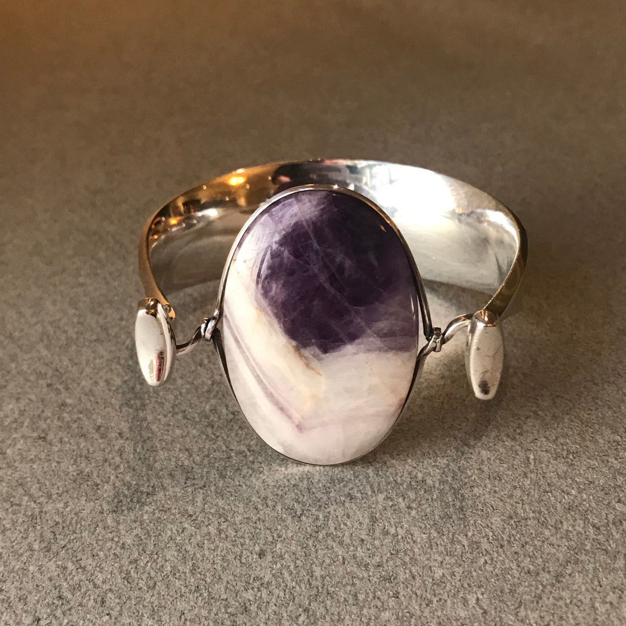 Georg Jensen Bangle No. 203 With Amethyst by Torun