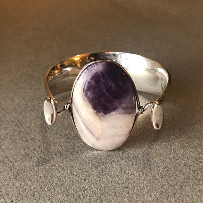 Georg Jensen Bangle No. 203 With Amethyst by Torun