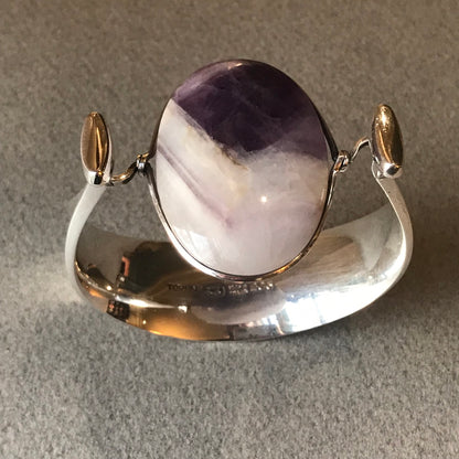 Georg Jensen Bangle No. 203 With Amethyst by Torun