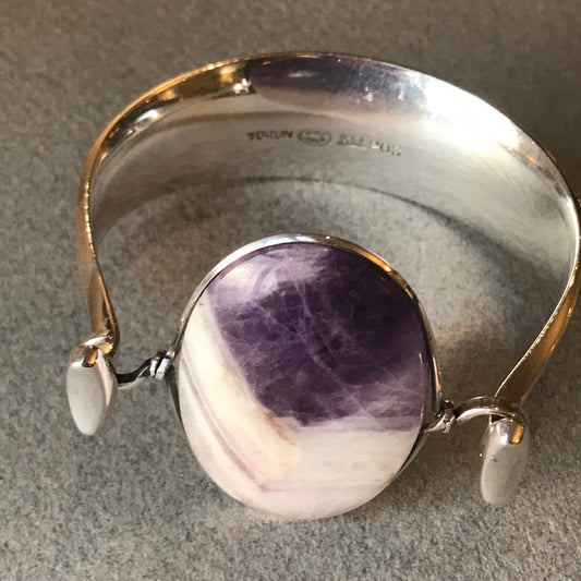 Georg Jensen Bangle No. 203 With Amethyst by Torun