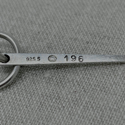 Estate Georg Jensen Geometric Post Back Earrings by Bent Gabrielsen No 196