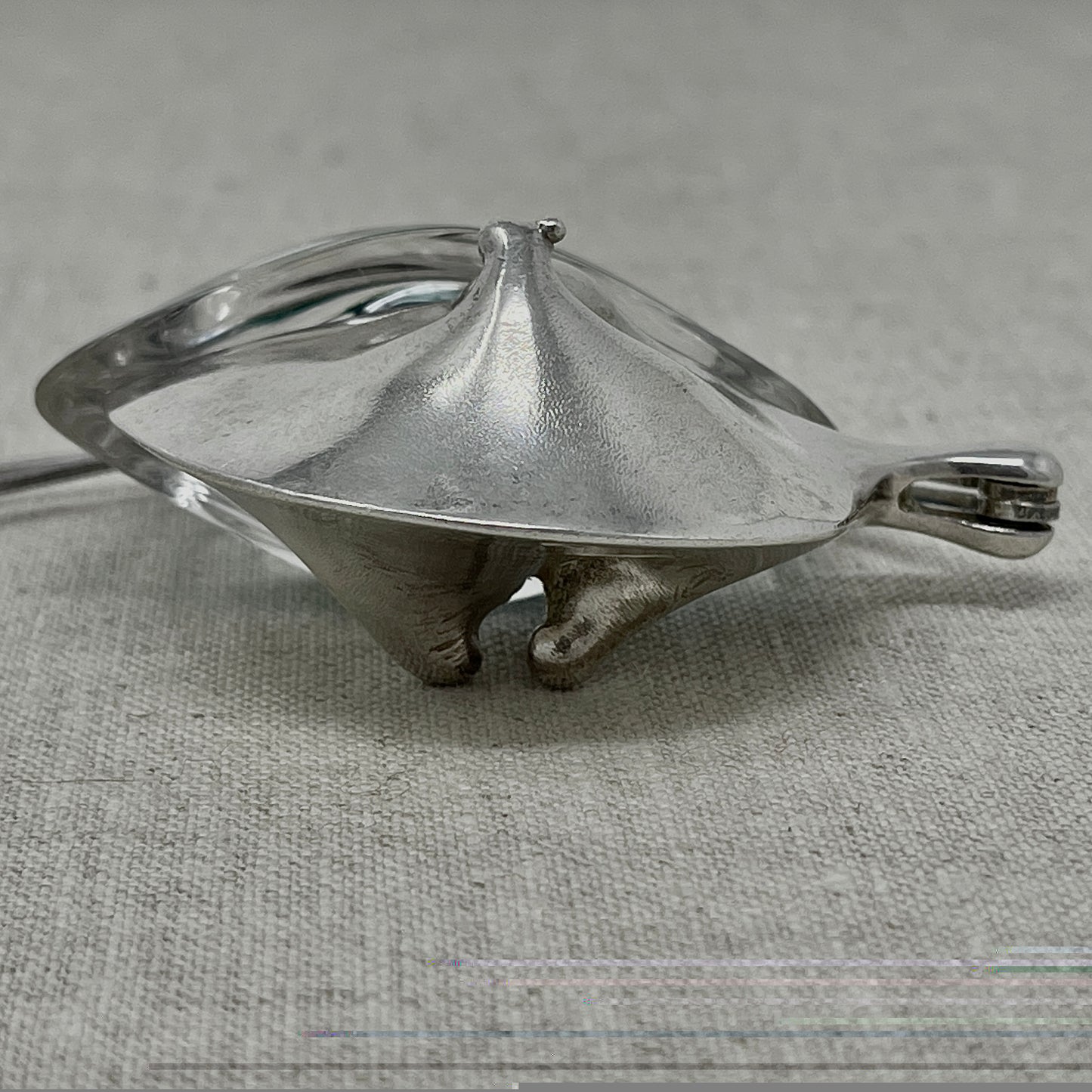 Estate Lapponia Sterling Silver and Acrylic Large "Kilimanjaro" Necklace