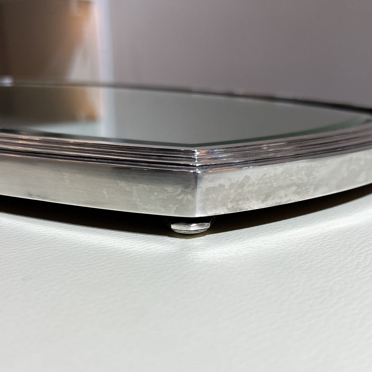 Estate Roux-Marquiand Silver Plated Mirrored Tray