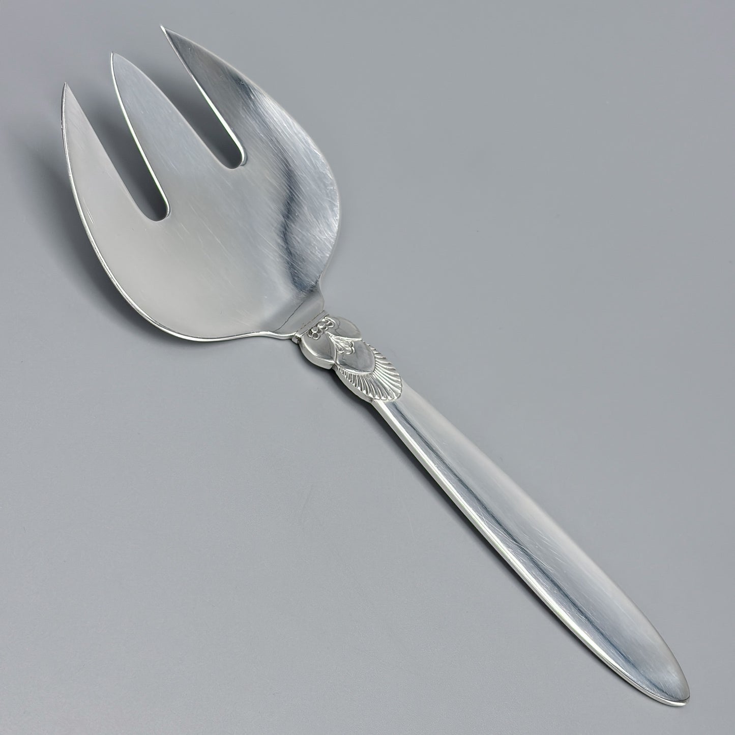 Estate Georg Jensen Sterling Silver "Cactus" Pattern Pastry Server