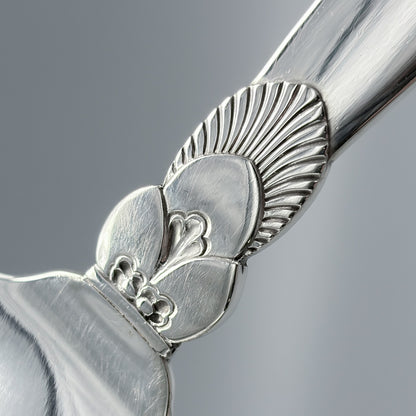 Estate Georg Jensen Sterling Silver "Cactus" Pattern Pastry Server