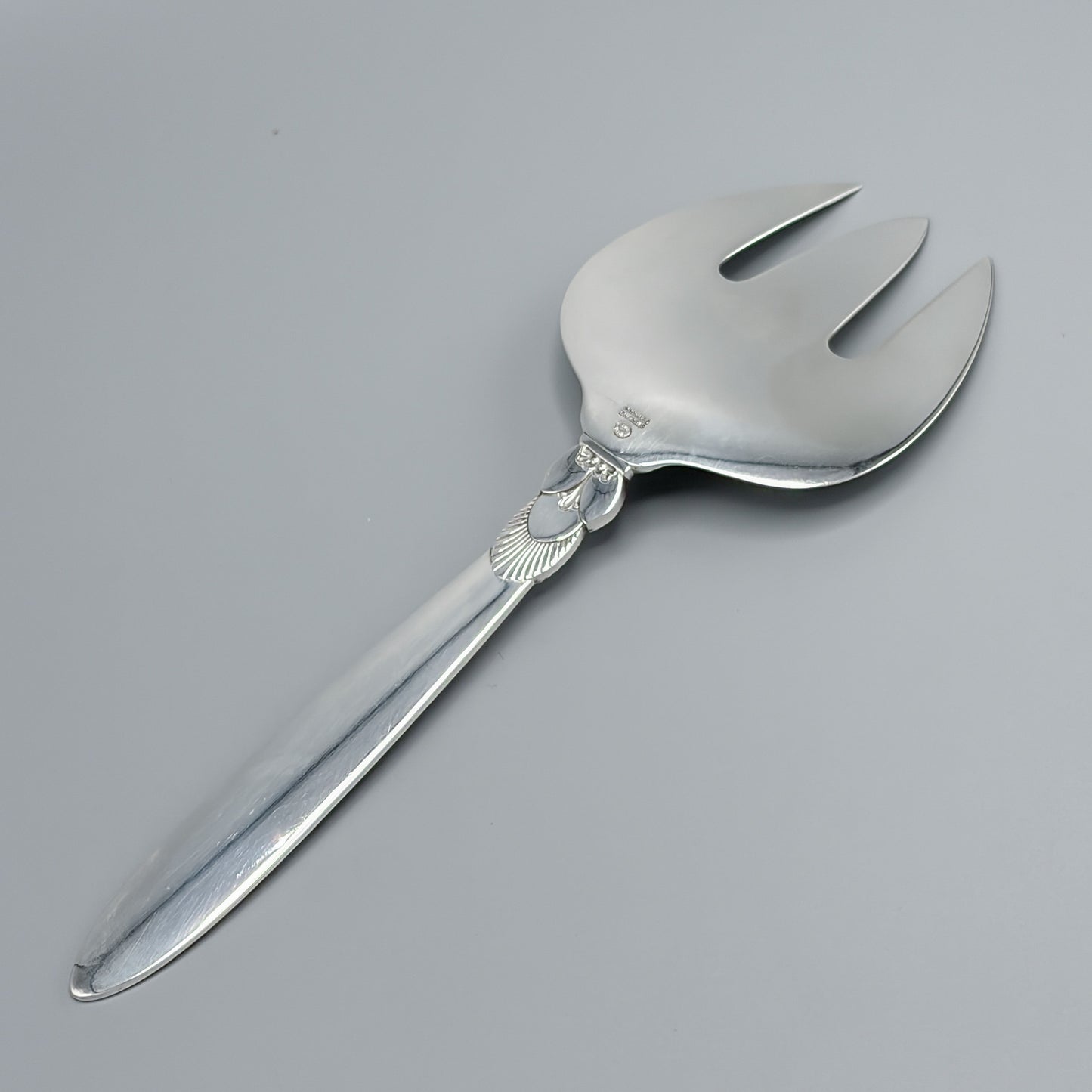 Estate Georg Jensen Sterling Silver "Cactus" Pattern Pastry Server