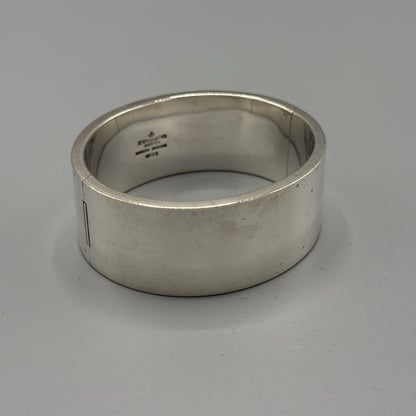 Estate Franz Hingelberg Sterling Silver Oval Cuff Bangle