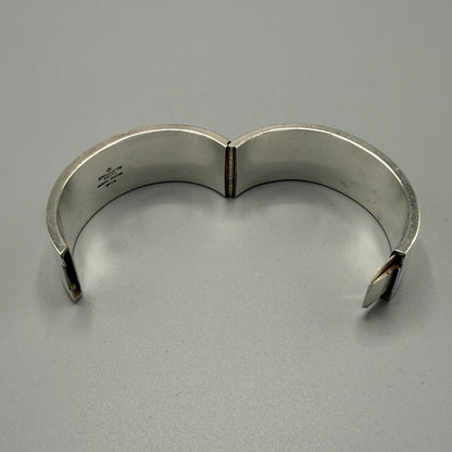 Estate Franz Hingelberg Sterling Silver Oval Cuff Bangle