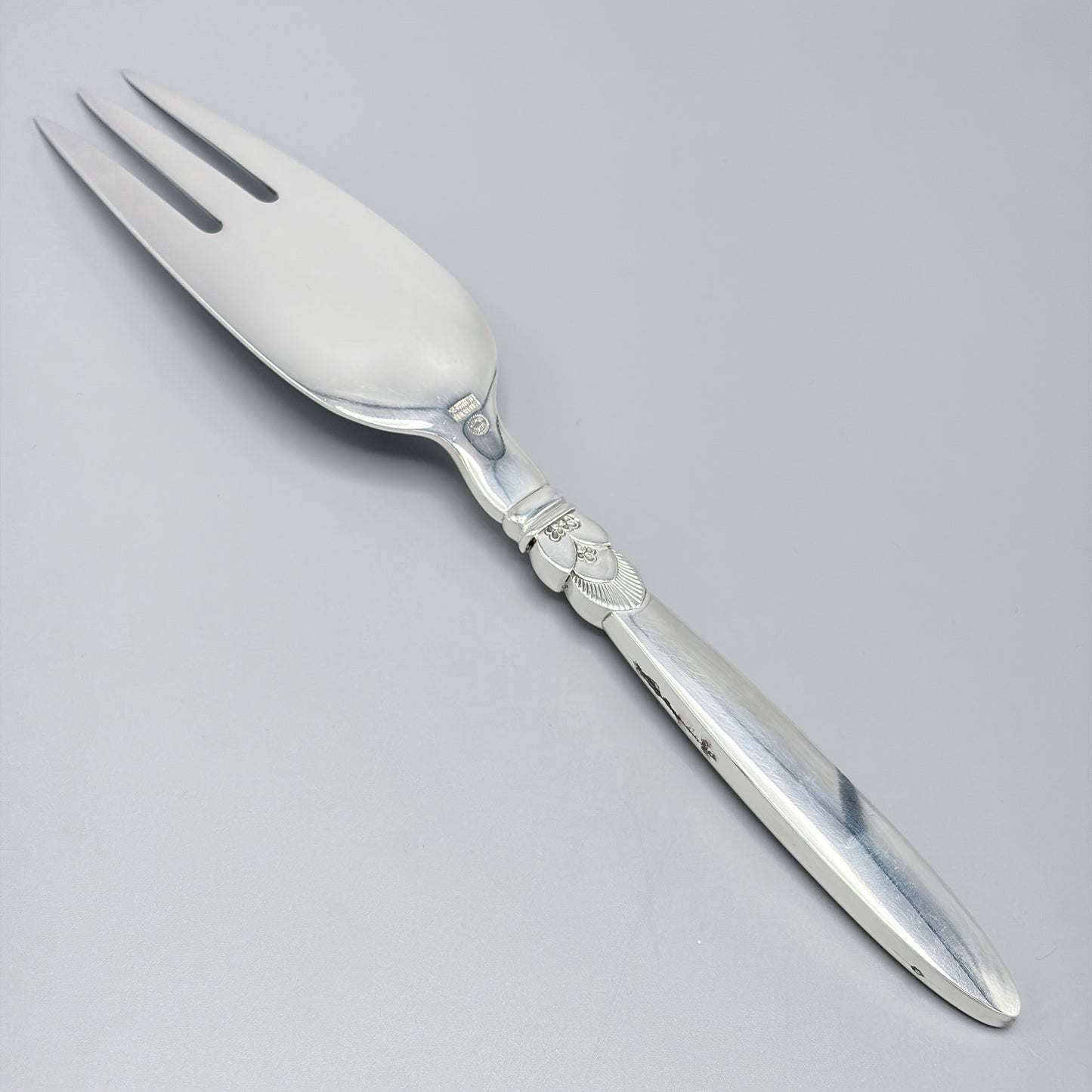 Estate Georg Jensen "Cactus" Pattern Shellfish Serving Fork