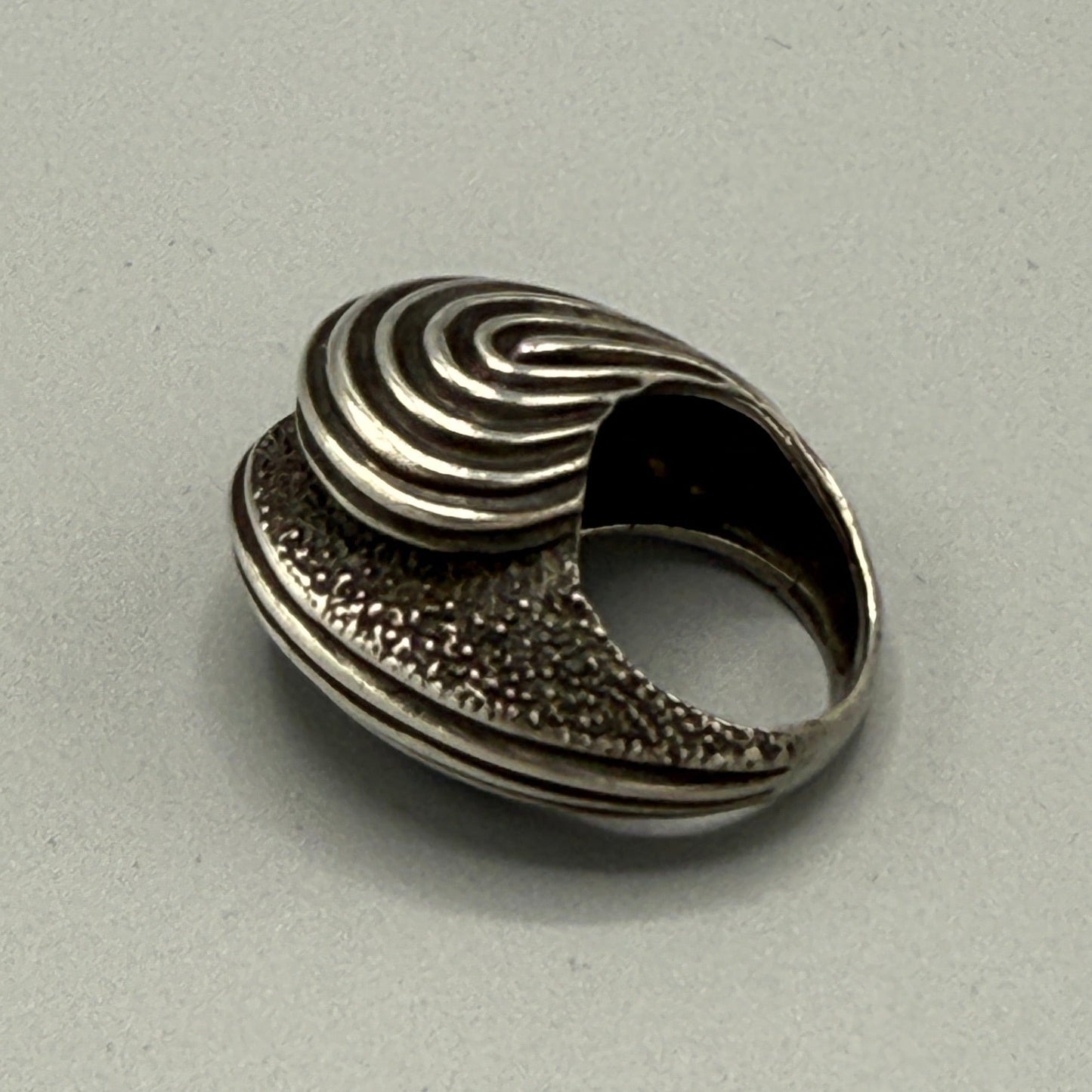 Estate Sterling Silver Snail Shell Ring