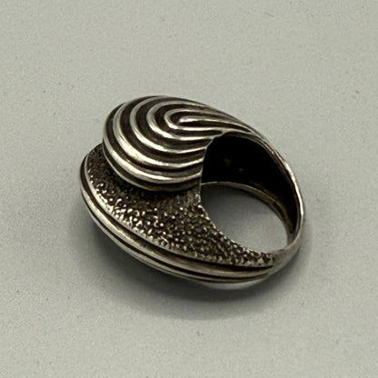 Estate Sterling Silver Snail Shell Ring