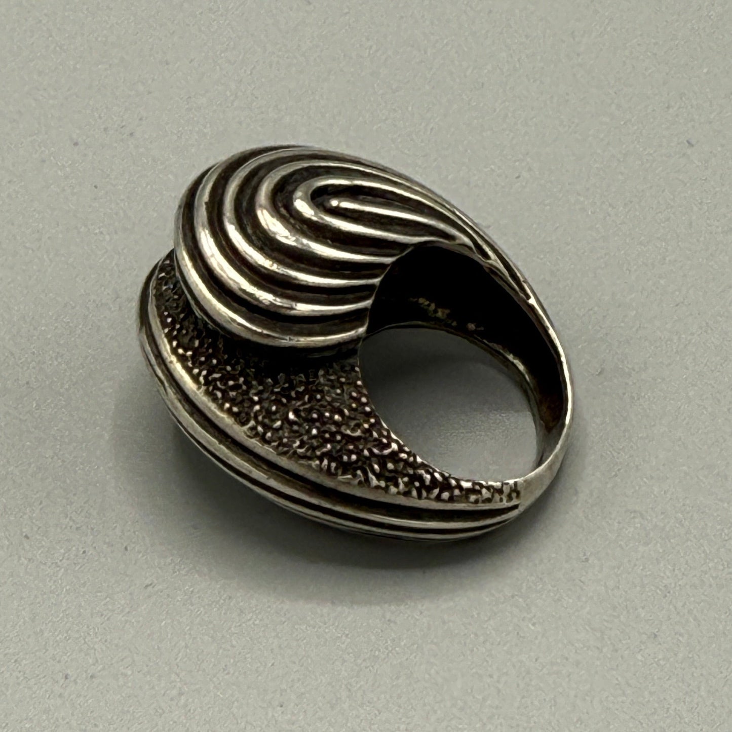Estate Sterling Silver Snail Shell Ring