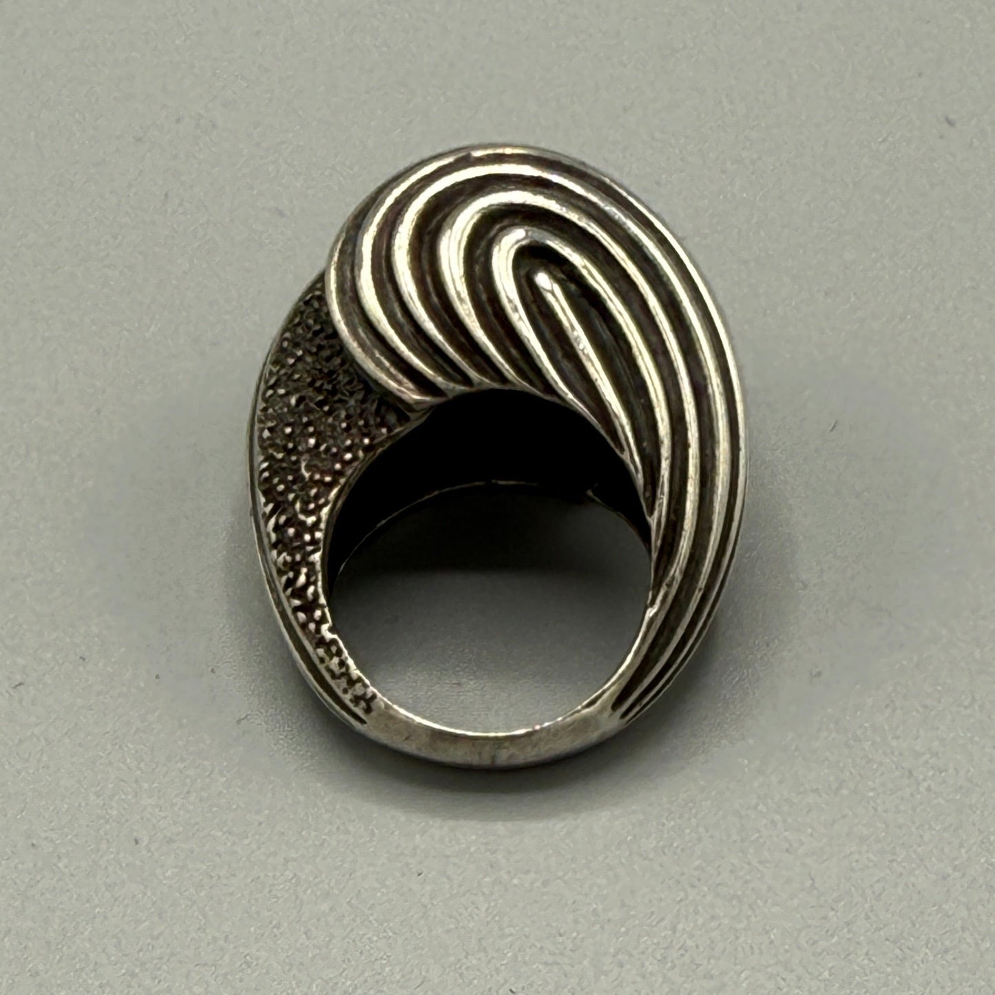 Estate Sterling Silver Snail Shell Ring