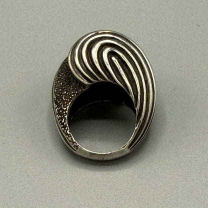 Estate Sterling Silver Snail Shell Ring