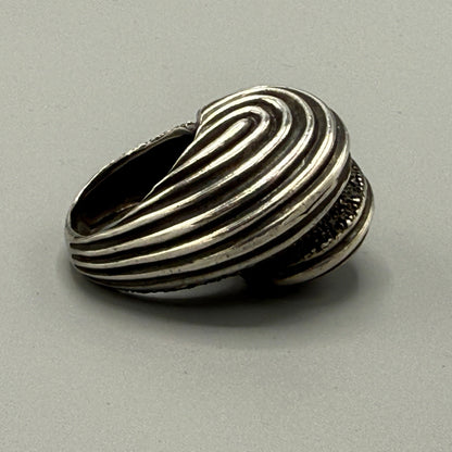 Estate Sterling Silver Snail Shell Ring