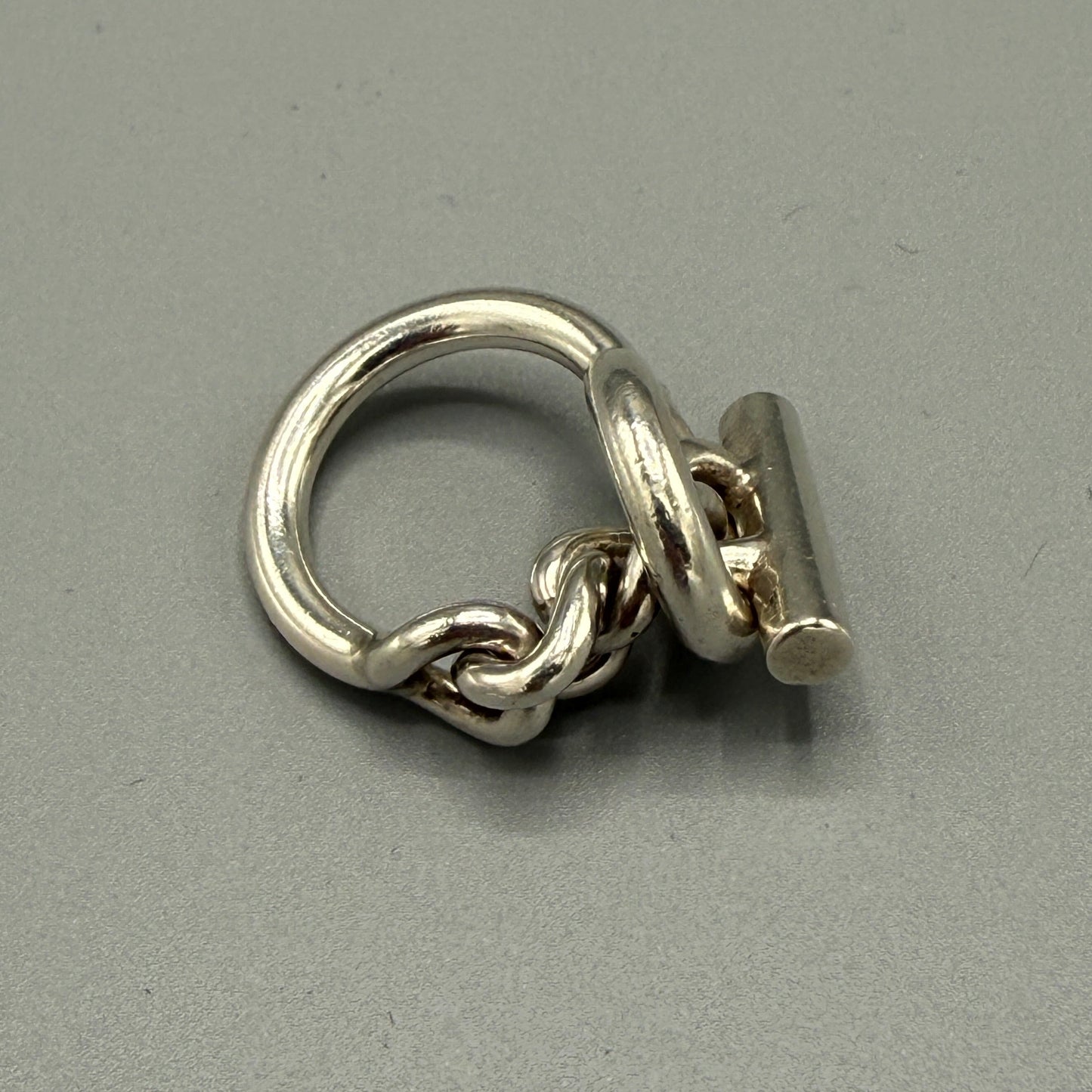 Estate Hermes Sterling Silver Ring Croisette Large