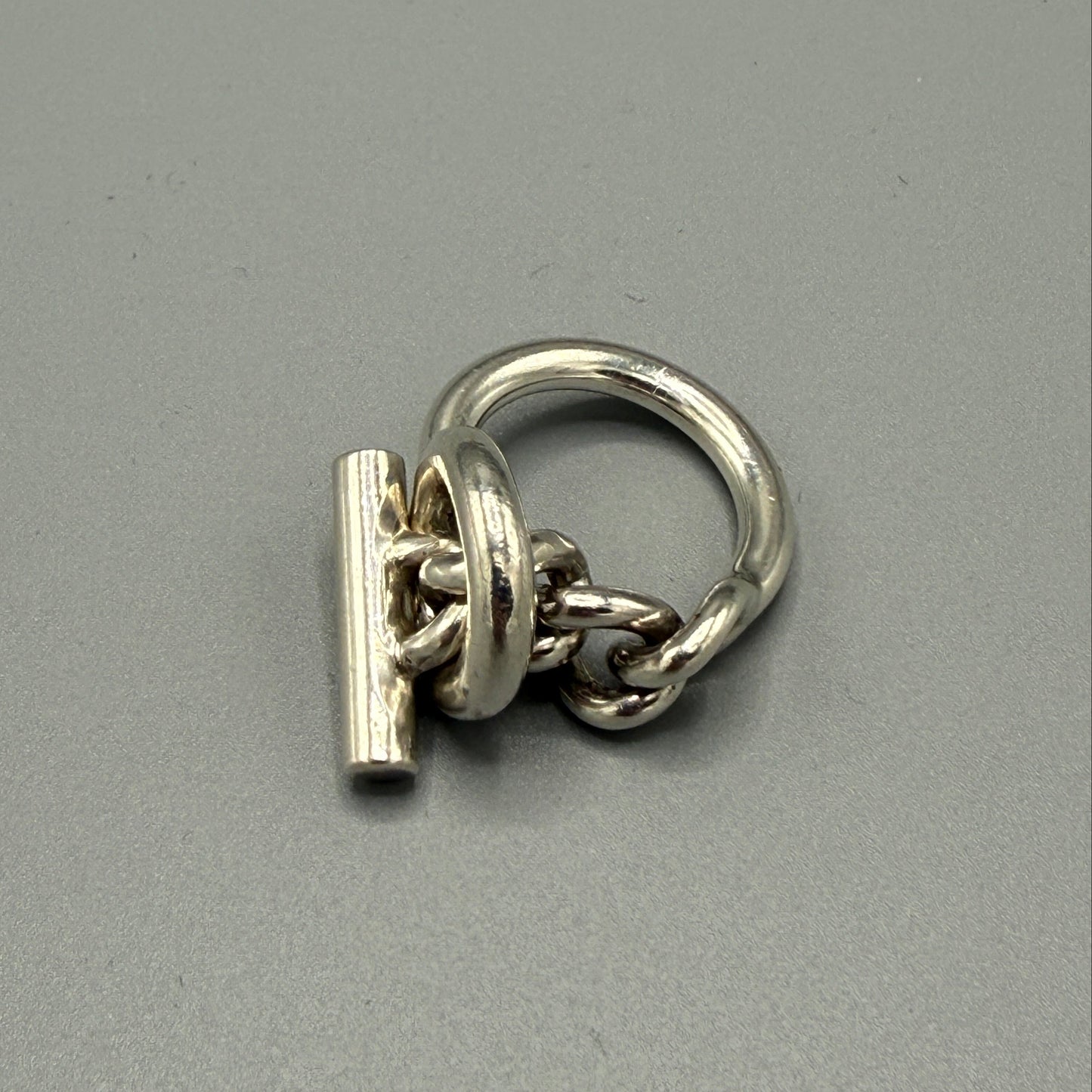 Estate Hermes Sterling Silver Ring Croisette Large