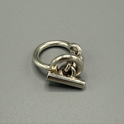 Estate Hermes Sterling Silver Ring Croisette Large