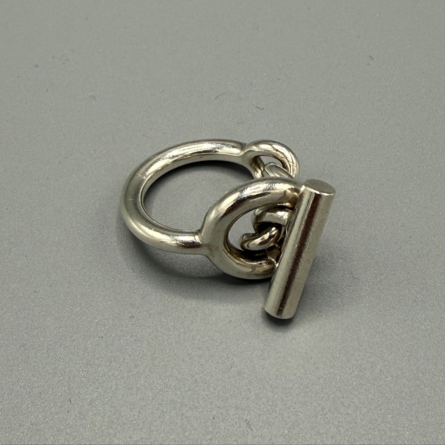 Estate Hermes Sterling Silver Ring Croisette Large