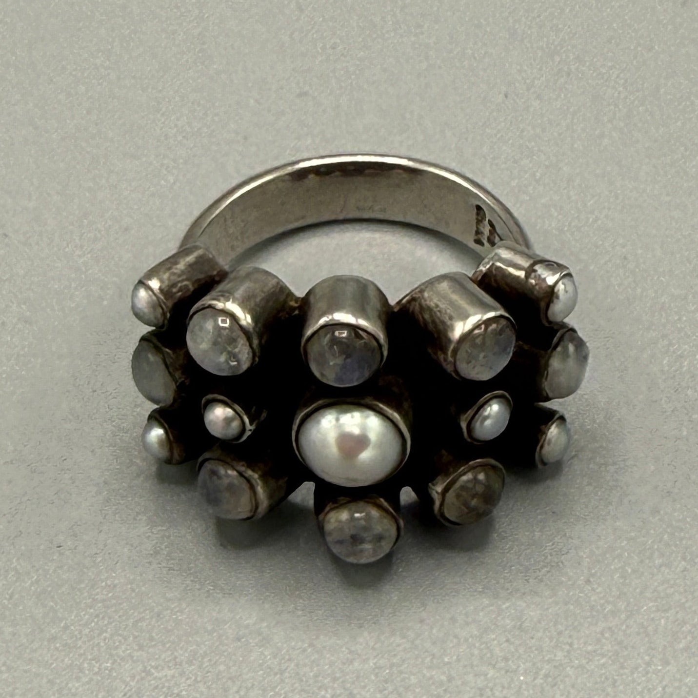 Estate Sterling Silver Moonstone Ring